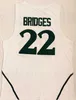 NCAA Basketball State College 44 Emma Ward Jersey 22 Miles Bridges 2 Jaren Jackson Jr University White Team Color Stitched Pure Cotton Shirt Breathable