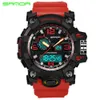 Men Sport Watch High Quality Multifunctional Dual LED Display Waterproof Electronic Quartz Wrist watch For Man Relojes Mujer G1022