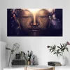 Cartazes de lona pintura buda arte da parede fotos para sala estar moderna decoração casa grande tamanho impressões decorativas sofá bedside249m