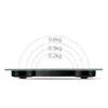 180kg gehärtetes Glas digitale Waage-Skala elektronische USB-Wiederaufladbare Gewichtskala mit Temperaturanzeige H1229