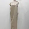 Элегантные сплошные платья для женщин сексуальные косой шеи шеи расколотые высокие талии кружев сверху тонкое платье женское мода одежда 210520