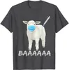 Heren T-shirts Zomer Katoen Man T-shirt Schapen Of Schapen Anti Vaccin En Masker Print Straat Casual Ademend O-hals Oversiz289E