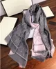 SCARF Trendy Letter Jacquard Square large scarves, Double Side Color Scarves Designer Women Cashmere Wrap Size 140*140cm