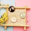 10 pièces Alice fille horloge émail breloques rond métal pendentifs Bracelet à bricoler soi-même collier boucle d'oreille flottant pour bijoux trouver accessoire