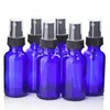 Storage Bottles & Jars 30ml Spray Bottle Cobalt Blue Glass W/ Black Fine Mist Sprayers For Essential Oils, Home Cleaning, 1 Oz