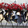 Bicolor Florist Wrap Paper Metallic 58 * 58cm 20pcs / lot DIY Craft Flowers Present Packing Wedding Festive Party Supplies Sn5399