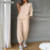 Tuta da donna Set da 2 pezzi Completi comodi Pantaloni da jogging sportivi Set Tuta da pista Abiti estivi T-shirt a maniche corte Tute 210727