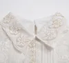 Spring Lace Femmes Tops et chemisiers Blouses florales solides Chemises à manches longues Dames élégantes Automne Blusa féminin 812B 210420