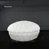 Movido inflável gigante personalizado modelo do balão do molusco branco do molusco de 3m que soprou mexilhão que os atores escondem dentro para a mostra do palco