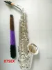 Japan altsaxofon Silverpläterad YAS-875EX Professionellt musikinstrument E Sax munstycke med hårt fodral