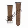 Nuovo cinturino in pelle di design per Apple Watch Band Series 6 5 4 3 2 40mm 44mm 38mm 42mm Bracciale per iWatch Belt Y04