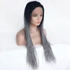 HD Box Braided Synthetic Lace Front Wig Black Color Simulation Human Braiding Hair Frontal Braids Wigs 180713-T0906