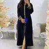 Ethnische Kleidung Blumenstickerei Dubai Abaya 2022 Frauen Kleider Arabisch Muslim Langes Kleid Frühlingsmode Türkei Marokkanische Frau Jalaba Robe X