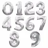 32 inch digital Foil Birthday Balloons Air Helium Number Balloon Figures Happy Birthday Party Decorations Kid toy Baloon