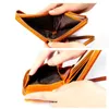 Brieftaschen Männer Frauen039s Leder Brieftet Klassiker Kaffee Mini -Kartenhalter männlicher Walet -Taschen -Retro -Geldbeutel hoher Quatily Reißverschluss Armband 8008860