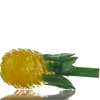 Tubi per l'acqua in vetro di ananas Cucchiaio per bong gorgogliatore per pipa da fumo giallo fatto a mano Bellissimi strumenti per tabacco