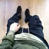 Männer Hosen Gute Qualität Mens Joggers Seite Zipper Hip Hop Männer Dünne Knöchel Elastische Harem Casual Hosen Streetwear Für mann