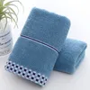 Asciugamani da bagno in cotone 100% per uso domestico Asciugamano da bagno altamente assorbente Addensare Asciugamano per viso adulto Towlel Tessili per la casa morbidi e confortevoli