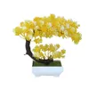Dekoracyjne kwiaty wieńce sztuczne drzewo doniczkowe rośliny bonsai Dekoracja Desktop do domu i firmy
