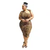 夏のドレスの女性のセクシーな原因アフリカのプラスサイズESボディコンミニ4xl PROMイブニングパーティー210422
