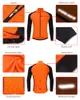 Гоночные куртки Wosawe Мужская велосипедная майка с длинными рукавами Orange Pro Team Bicycle Clothing Quick Dry Bike Top Top