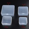 Boîte de rangement transparente vide Boîtes à bijoux 5.4x5.4x2cm 6.4x6.4x2cm 7.4x7.4x2.5cm 8.4x8.4x2.8cm 9.4x9.4x2.8cm