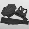 Women Yoga Set Vital Seamless Leggings Sports Bra Long Sleeve Crop Top Running Gym High Waist Fitness Suit 210802