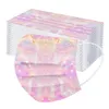 Designer Masks Tie-Dye Disposable Gezichtsmasker Voor Kinderen Volwassen Ademend Earloop Shield Boys Meisjes HH21-514