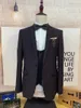 Mäns kostymer Blazers Mens kostym Ljusbrun Skinny Fit Tre Piece Set - High End-Slim Wedding Prom Business
