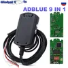 Diagnostische tools 9in1 Volledige chip 9 in 1 vrachtwagens Emulator Box AdblueObd2 Scrnox Works Euro 45 AD Blue