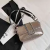 Shopping Bags Shiny Glossy PU Leather Crossbody for Women Luxury Designer Shoulder Handbags and Purses Female Small Messenger Bag 7660 220304