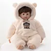 High-end pasgeboren baby kleding lam wol hooded romper sutumn winter jongens en meisjes dikker warmte uit één stuk jumpsuit baby slaapzak