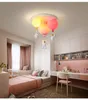 현대 LED 천장 펜던트 램프 어린이 룸 보육 침실 크리 에이 티브 우주 비행사 풍선 매달려 가벼운 로비 데코 고정 장치