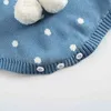 Automne tricoté né bébé barboteuse à manches longues en laine pompon infantile combinaison pour filles garçons salopette vêtements 210417