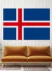 IJsland vlaggen National Polyester Banner Flying 90 x 150 cm 3 * 5ft vlag over de hele wereld wereldwijd buiten kan worden aangepast