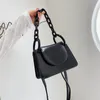 Fashion Women's Chain Handbag PU Leather Single Shoulder Bags Messenger Bag Black White Yellow Green Purple 5 Colors