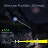 NATFIRE SF2 biała latarka laserowa LEP 1200 metr wbudowana 21700 bateria typu C akumulator taktyczna wojskowa latarka wyszukiwania W220311