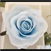 Dekoracyjne kwiaty wieńce świąteczne dostawy ogrodnicze sztuczne 29 kolory 10 cm symulacji róża głowy wesele dekoracji fałszywych f