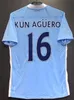 Retro Man Man Soccer Jerseys 98 99 00 11 12 City 1998 1999 2000 2012 2012 1972 Eidos Gallagher Weah Tevez Kun Aguero Dzeko Kompany Vintage koszulki 07 08 09 82 83