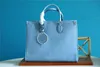 M45718 Summer Blue ONTHEGO tote bag Flower Ladies Casual Borse a tracolla in pelle da donna Borse a mano Borse shopping con charm Pochette Metis M45717 mm Borsa