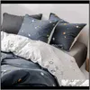 100 algodão moderno decorno folha de cama pillowcase COLSPREAD CONFORTE Padrões geométricos CHSMP 8AWDR