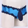 Lingerie sexy lingerie sous-vêtements gays dentelle de lacet de lacet shorts de bikini sonnets de pénis jockstrap sombres avec une pochette de renflement sous les hommes de natation masculine