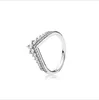 Alta qualità 100% 925 Sterling Silver Fit Pandora Ring Ring Wish's Wish's Wish ILTTER GEWION GIOW GEWILLI AMILI COPPIA DELLA COPPIA DELLA FAGGIO PER DONNE