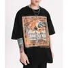 Herren T-Shirt Vintage Helloween Thema Malerei Kurzarm Hip Hop Übergroße Baumwolle Casual Harajuku Streetwear Top T-Shirts 210601