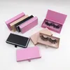 Högkvalitativ pushpull Hard Magnetic Lash Box Custom Eyelash Packaging Lashes3D Hela leverantören 25mm Fluffy 5D False Eyelashes HA4769521