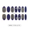 Fashion Crystal Girls Nail Stickers Gold and Silver Stamping Nails Art Decals Flowers Full Gum Sticker