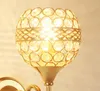 Applique Vintage Moderne Lit Cristal Pierre Verre Boule Fer Chevet Chambre Salon