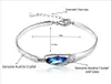 Classical 18K Platinum Plated Glass Shoe Angle Charm Bracelets & Bangles Love Gifts Genuine Austrian Crystal Fashion Costume Women bracelets Jewelry