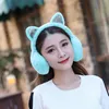 Adorável mulheres menina pele aquecedor de ouvido aquecedor de gato orelha de gato muffs earcap glitter sequin safas headband macio macio earcap