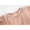 Girls baby shirt spring children's plaid kids clothing toddler girl tops 210515